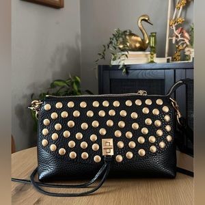 NWT Rebecca Minkoff Darren Studded Calf Crossbody Bag